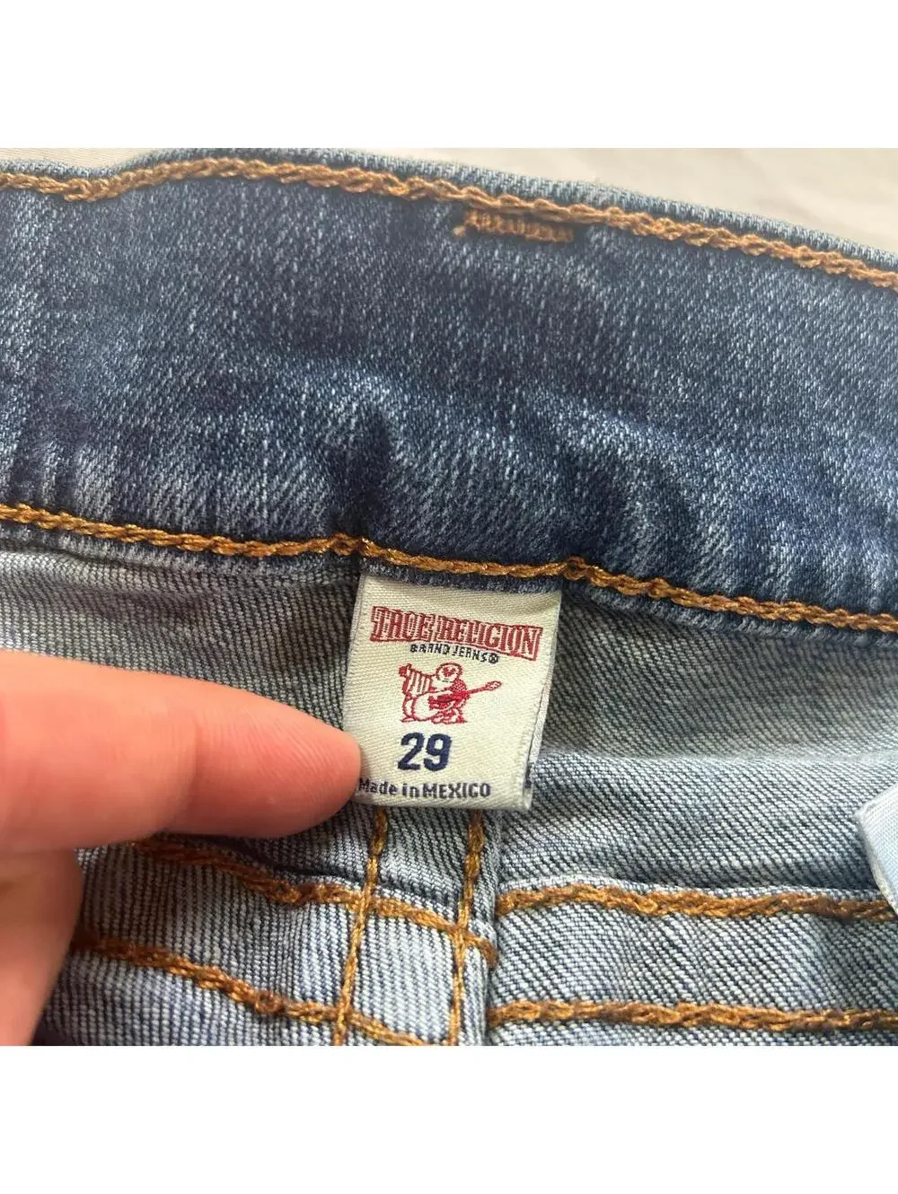 True Religion Women's Blue and Navy Jeans